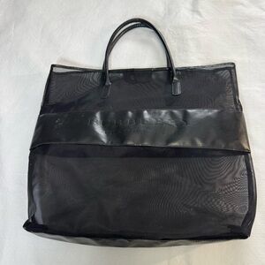 Burberry Black Mesh Men's Travel Tote